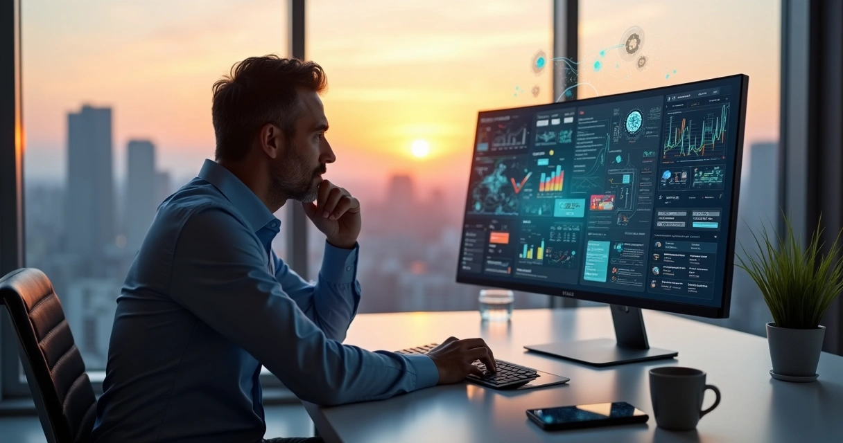 empresario-avaliando-investimento-ia-354.webp Empresário observando painel digital com gráficos e ícones de inteligência artificial