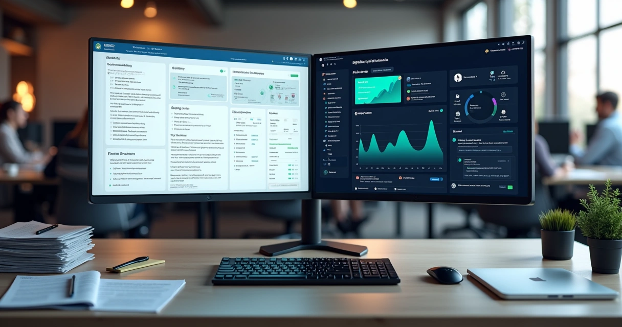 Tela dividida comparando onboarding tradicional com onboarding guiado por IA adaptativa