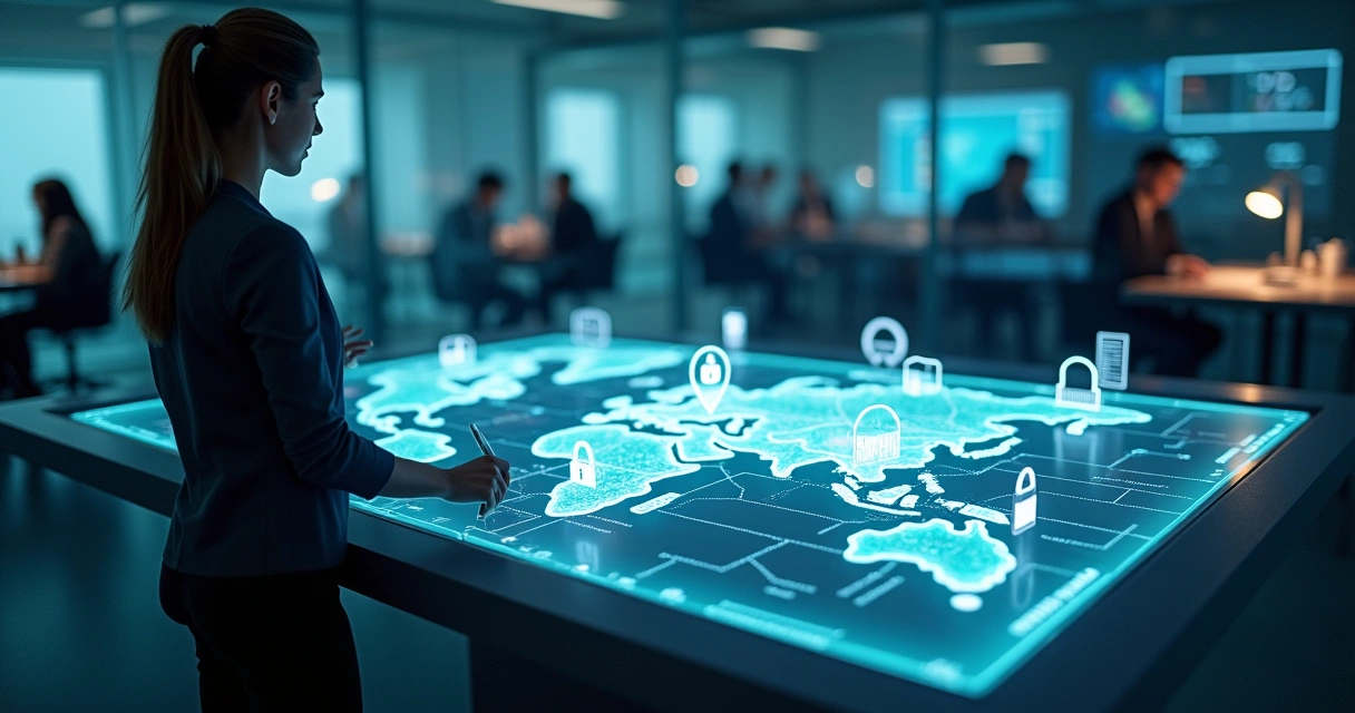 Gestora analisa mapa luminoso de agentes de IA integrados na empresa