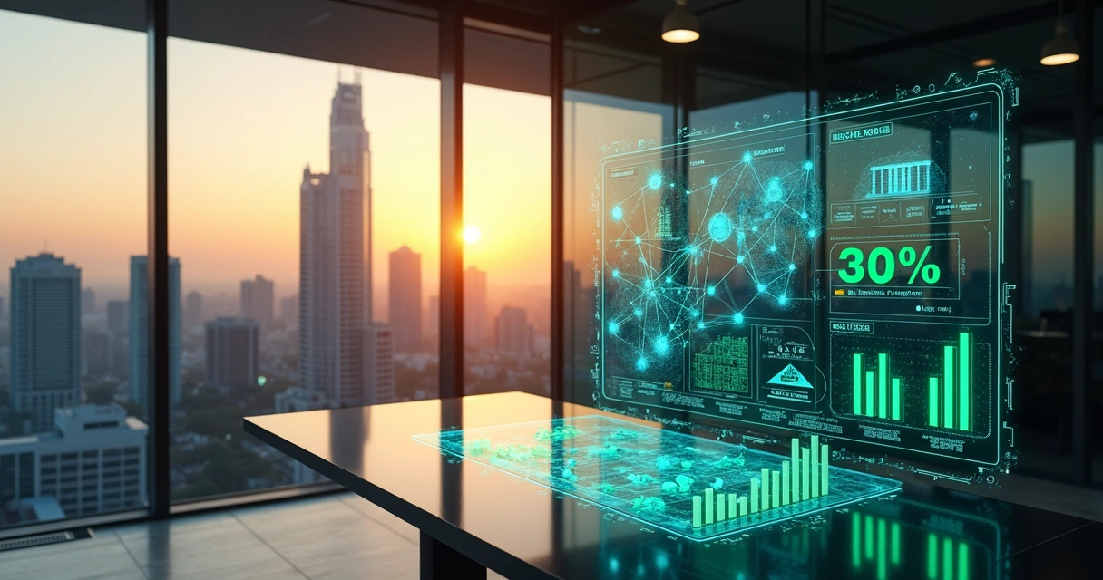 Painel digital mostra setor de serviços conectado a inteligência artificial e benefícios fiscais