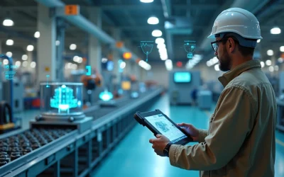 Indústria e manufatura: automação com IA em linhas de produção e controle de qualidade