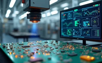 Indústria de eletrônicos e alta tecnologia: controle de qualidade e cadeia de suprimentos com IA