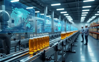 Indústria de bebidas: produção e logística com agentes de IA