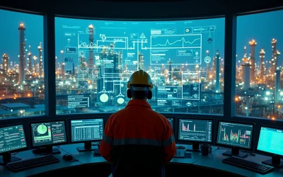 Indústria química e petroquímica: processos contínuos e controle de qualidade com IA